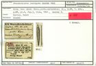 Karteikarte zum Syntyp von Frondicularia laevigata Karrer, 1868